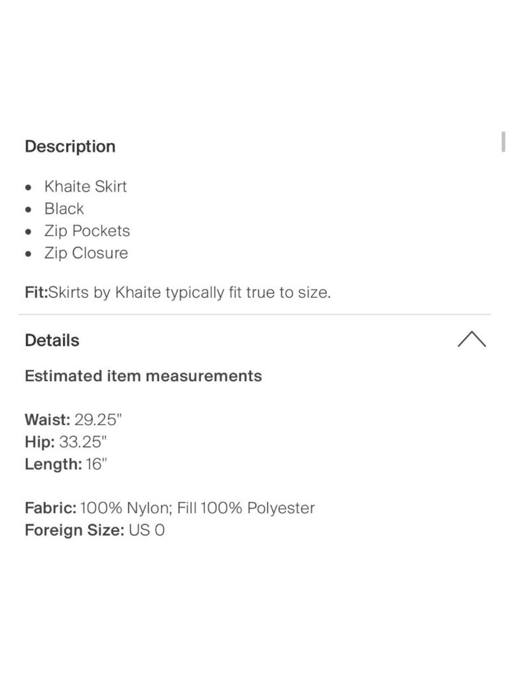 Khaite Authentic The Mitsi Solid Black Padded Nylon Mini Skirt 0 Xxs Xs $680 - Picture 7 of 13